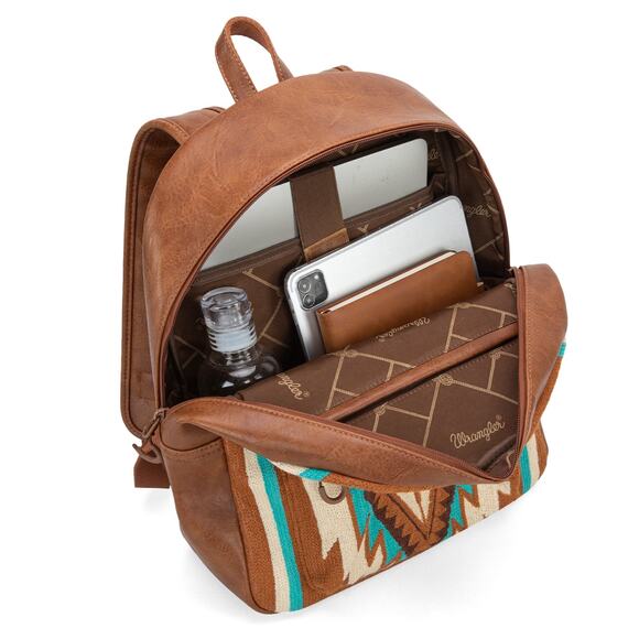 Wrangler Southwestern Knitted Backpack - Brown *NEW in Package*